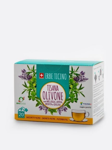 Tisana Olivone - con Melissa, Lippia, Menta e Salvia